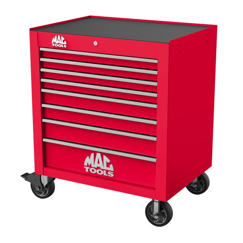 Tech Series 8-Drawer Workstation - Firebrick Red