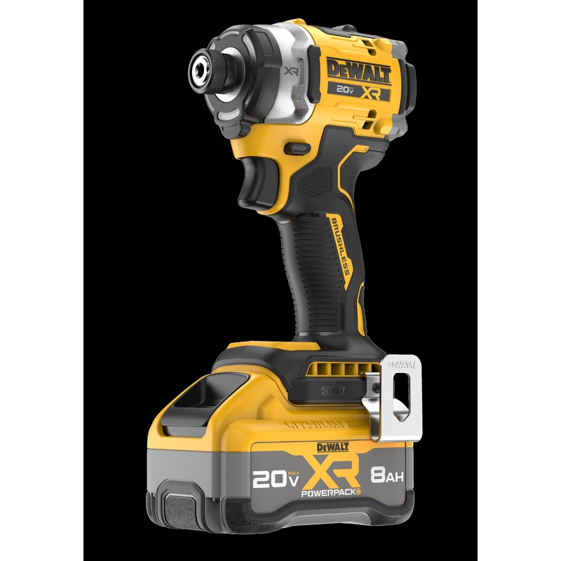 DEWALT 20V MAX* XR Brushless Cordless 3-Speed High Torque 1/4" Impact Driver Kit with XR POWERPACK