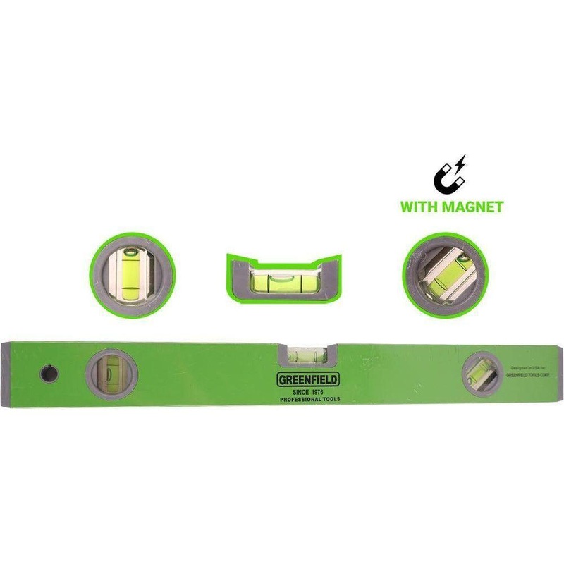 Greenfield Aluminum Level Bar (Magnetic Base)