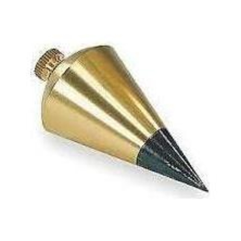 Greenfield Solid Brass Plumb Bob with Extra Tip