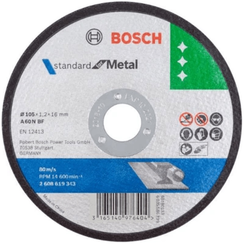 Bosch Cut Off Wheel 4" Standard for Metal A60NBF [2608619343]