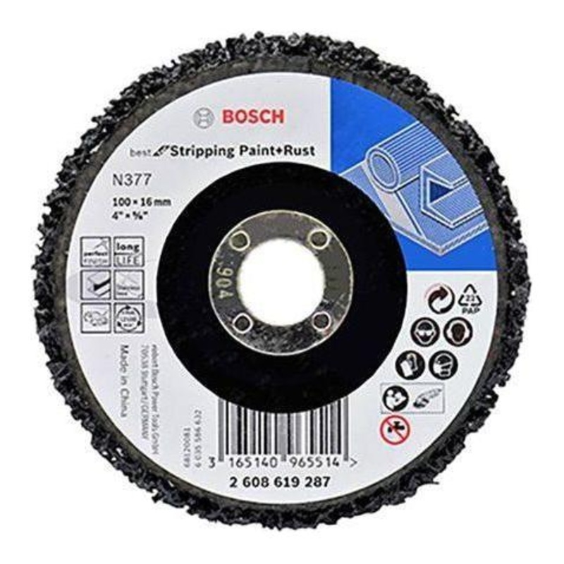 Bosch N377 Strip Disc 4" Best for Stripping Paint and Rust (2608619287)