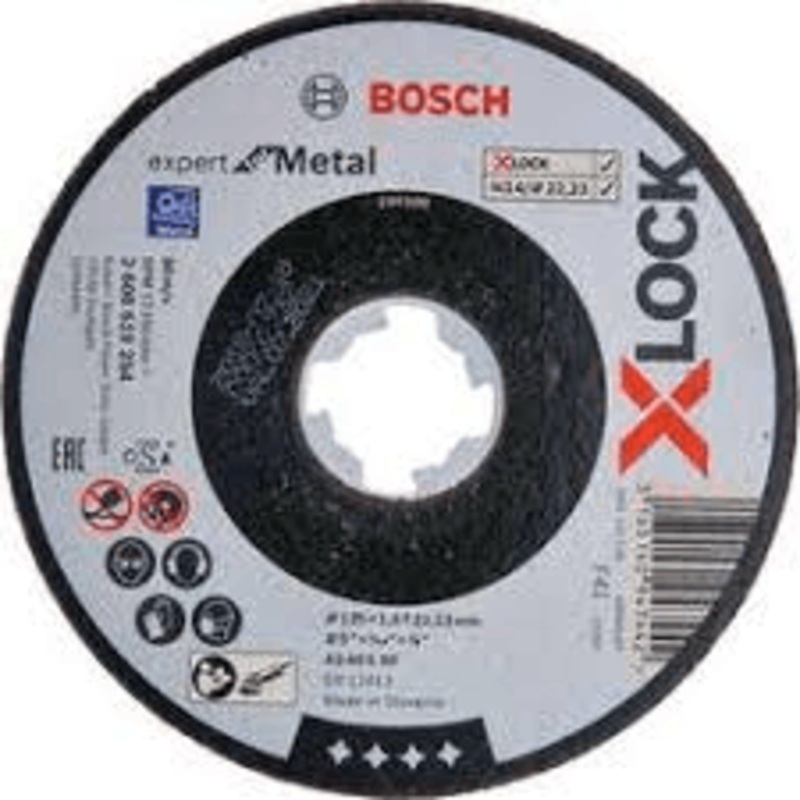 Bosch X-lock Cut Off Wheel 5"  Expert for Metal (2608619254)