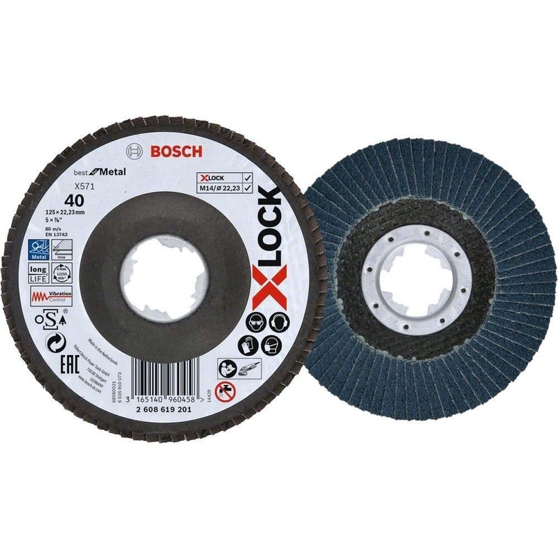 Bosch X571 X-Lock Flap Disc 5" (Metal)