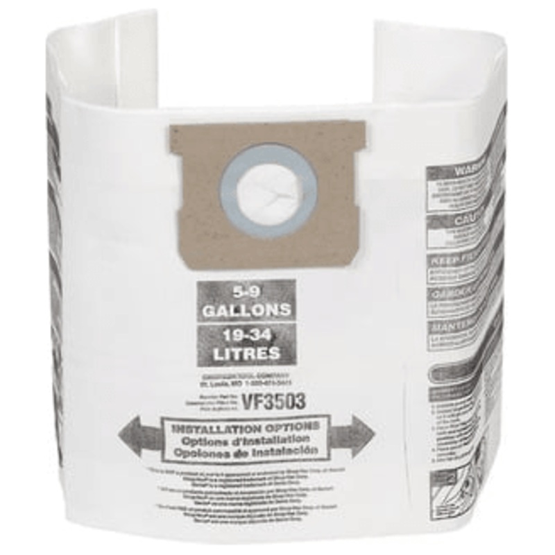 Ridgid VF3503 High-Efficiency Vacuum Dust Bag (Size B)