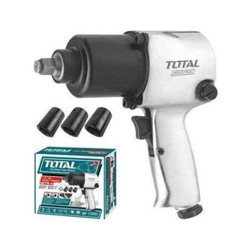 Total TAT40121 Pneumatic Air Impact Wrench 1/2" Drive