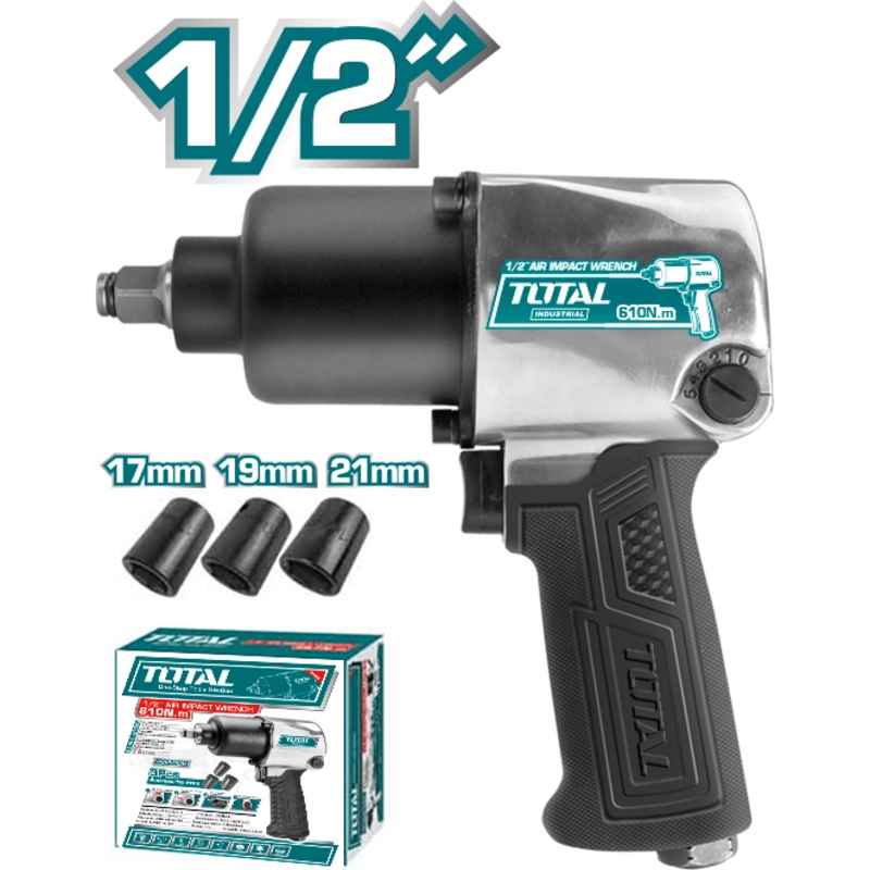 Total TAT40122 Pneumatic Air Impact Wrench 1/2"