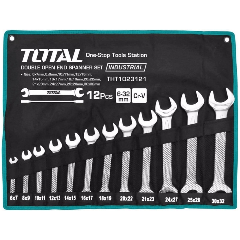 Total THT1023121 Open Wrench Set 6-32mm