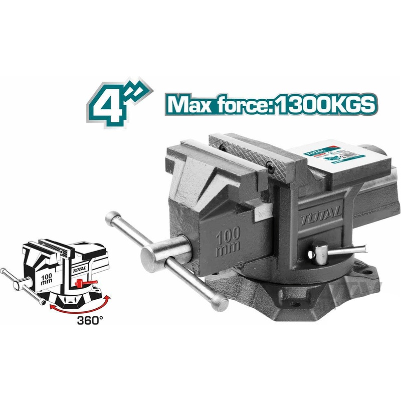 Total Swivel Bench Vise wtih Anvil