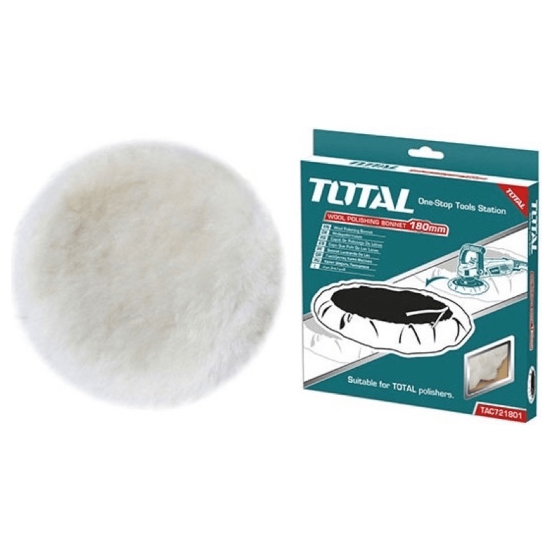 Total TAC721801 Wool Polishing Pad Bonnet Type