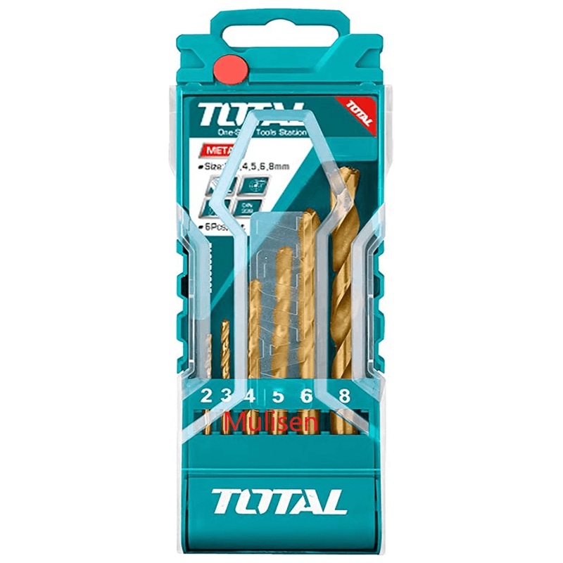 Total TACSD0065 6pcs Metal Drill Bit Set