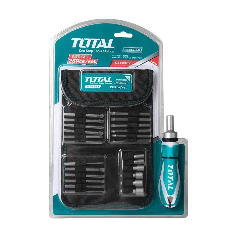 Total TACSD30266 26pcs Ratchet Screwdriver Set