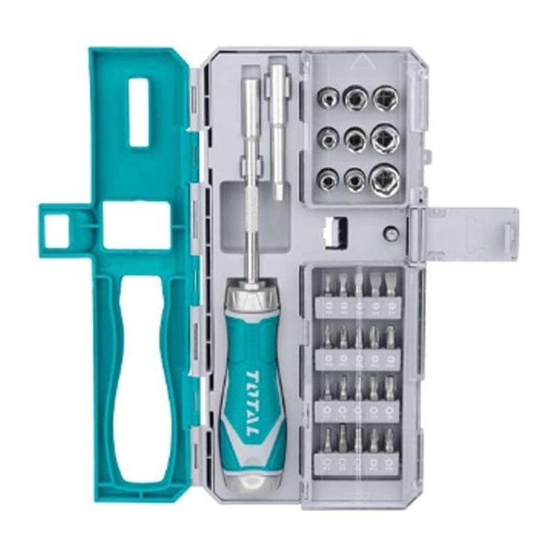 Total TACSD30336 33pcs Ratchet Screwdriver Set