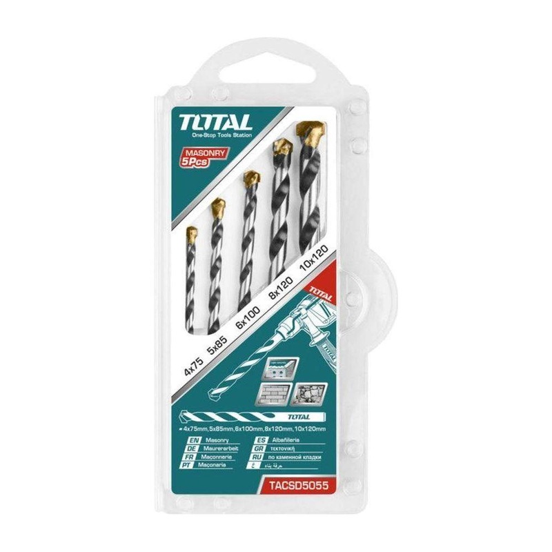 Total TACSD5055 5pcs Masonry Drill Bit Set