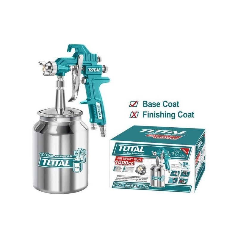 Total TAT11005 Sunction Type Paint Spray Gun 1000cc (1.8mm)