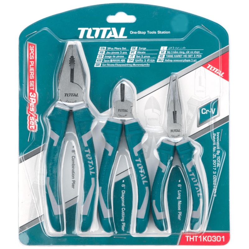 Total THT1K0301 3pcs Pliers Set