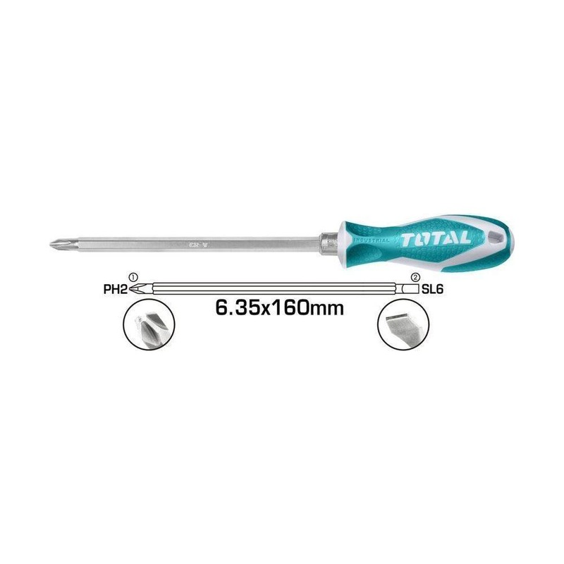 Total THT250226 2in1 Screwdriver Set