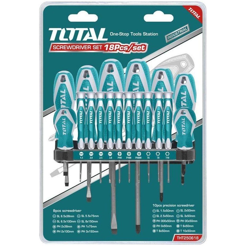 Total THT250618 18pcs Standard & Precision Screwdriver Set