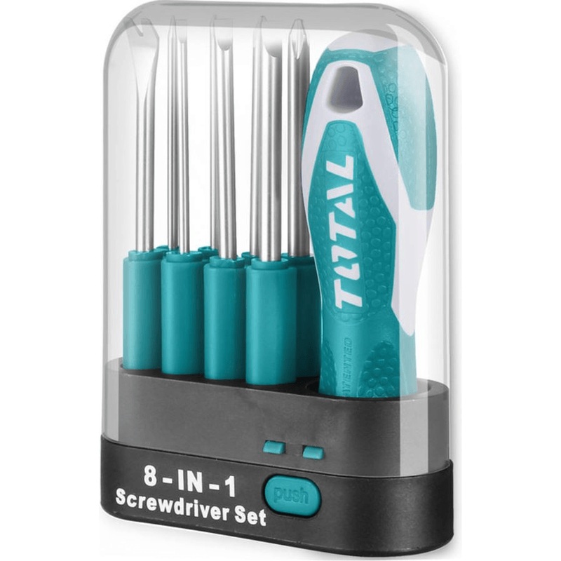 Total THT250906 9pcs Interchangeable Screwdriver Set