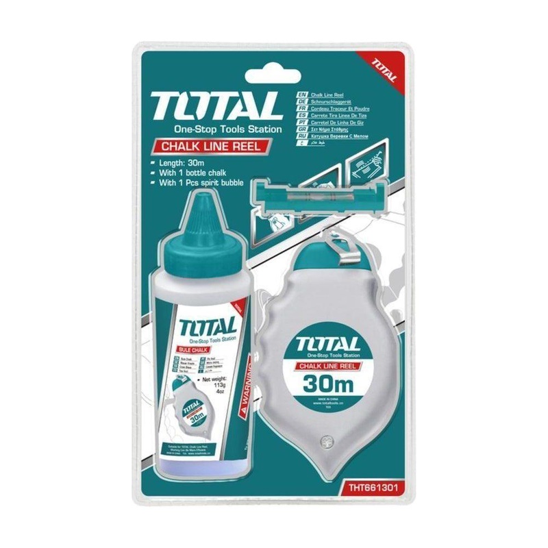 Total THT661301 Chalk Line Level Reel Set