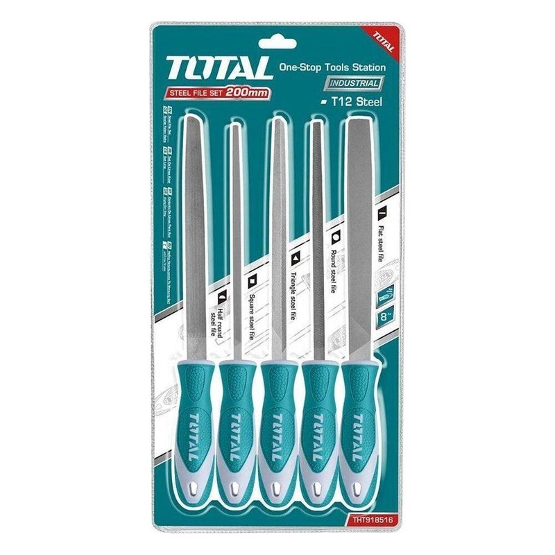 Total THT918516 5pcs Steel File Set with Handle