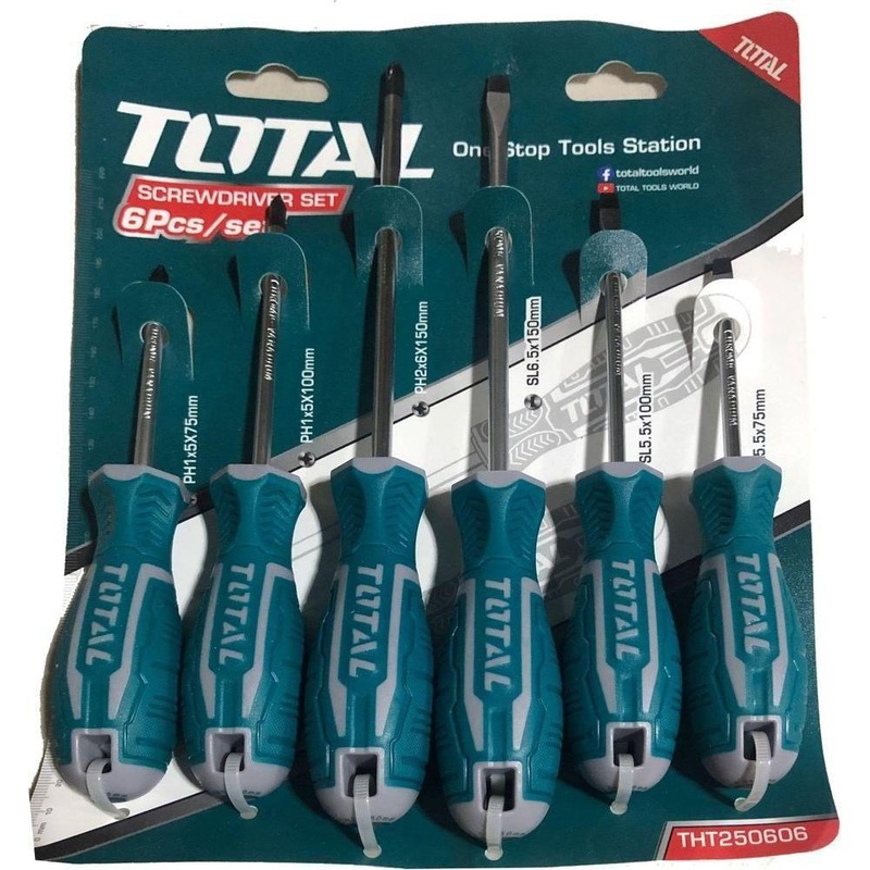 Total THTDC250601 6pcs Screwdriver Set