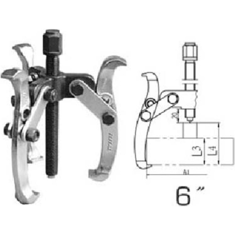 Total THTGP366 Three Jaws Gear Puller 6"