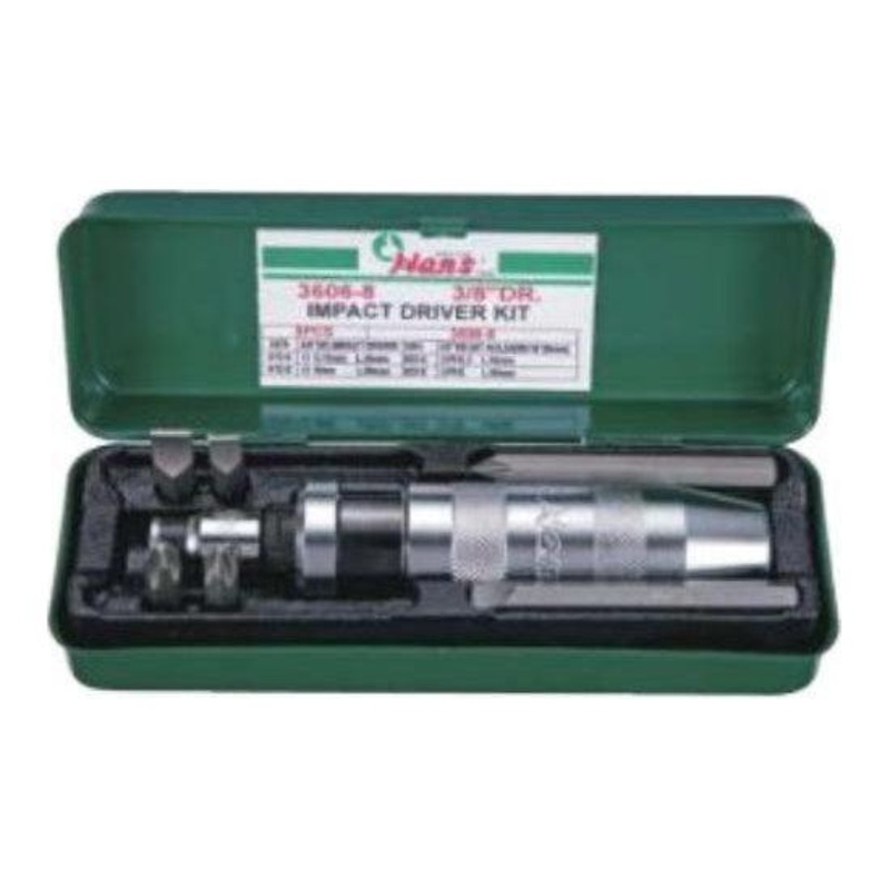 Hans 3606-8 Impact Driver Set 3/8" Drive