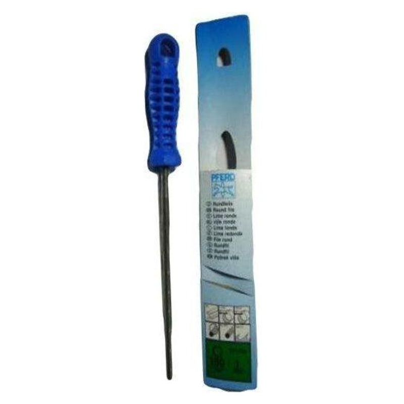 Pferd Round Bastard File with Handle