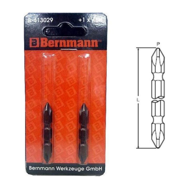 Bernmann Cross Point Double End Philips Screwdriver Bit (1/4" Hex Shank )