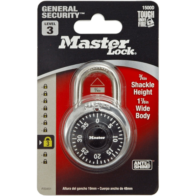 MasterLock 1500D Dial Combination Padlock