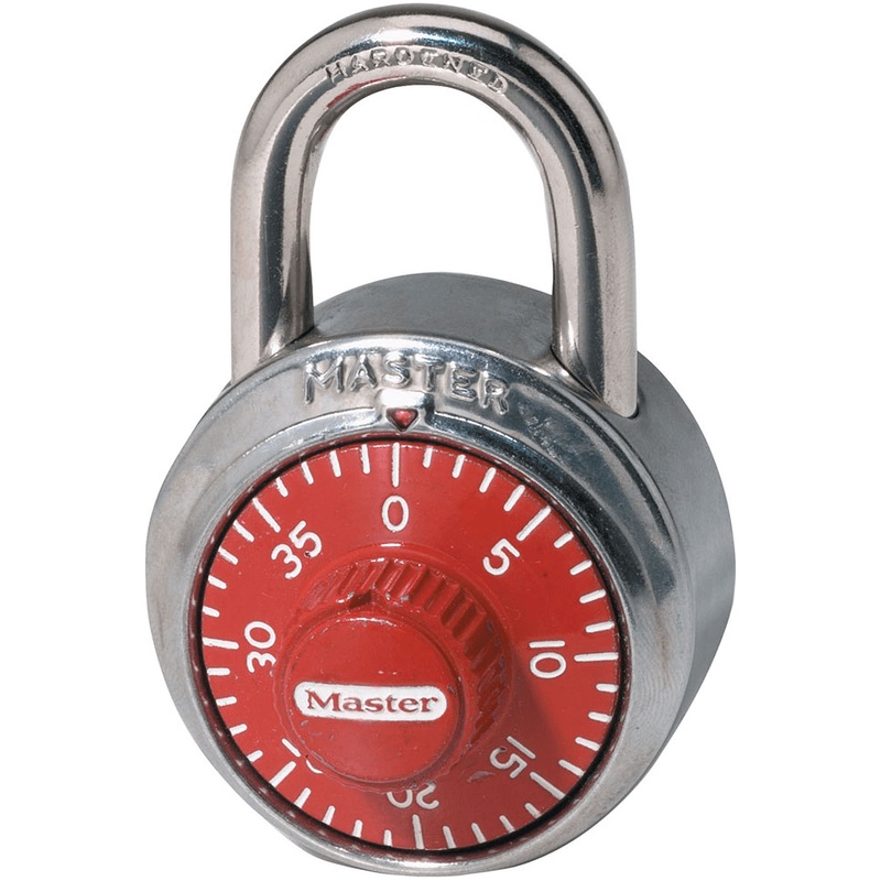 MasterLock 1504D Combination Padlock (Red)
