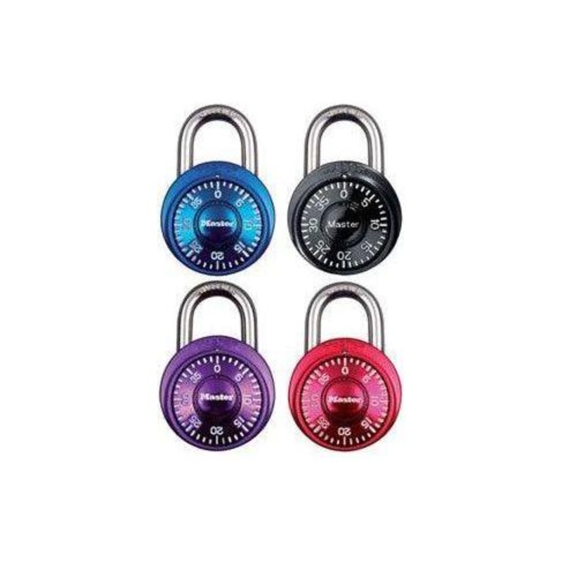 MasterLock 1533EURD Mini Fix Combination Padlock (Assorted Colors)