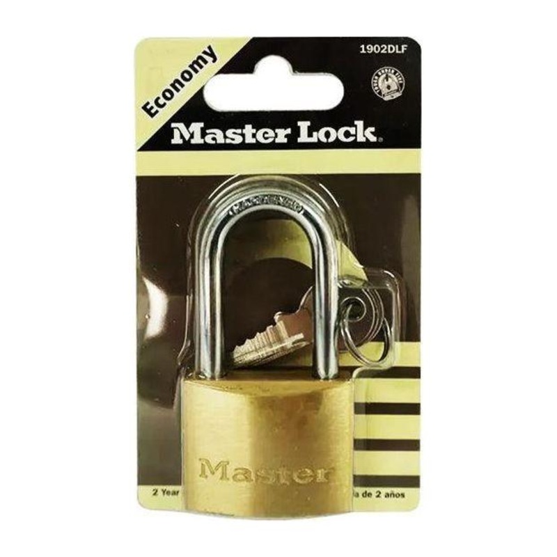 MasterLock 1902DLF ECO Long Shackle Solid Brass Padlock