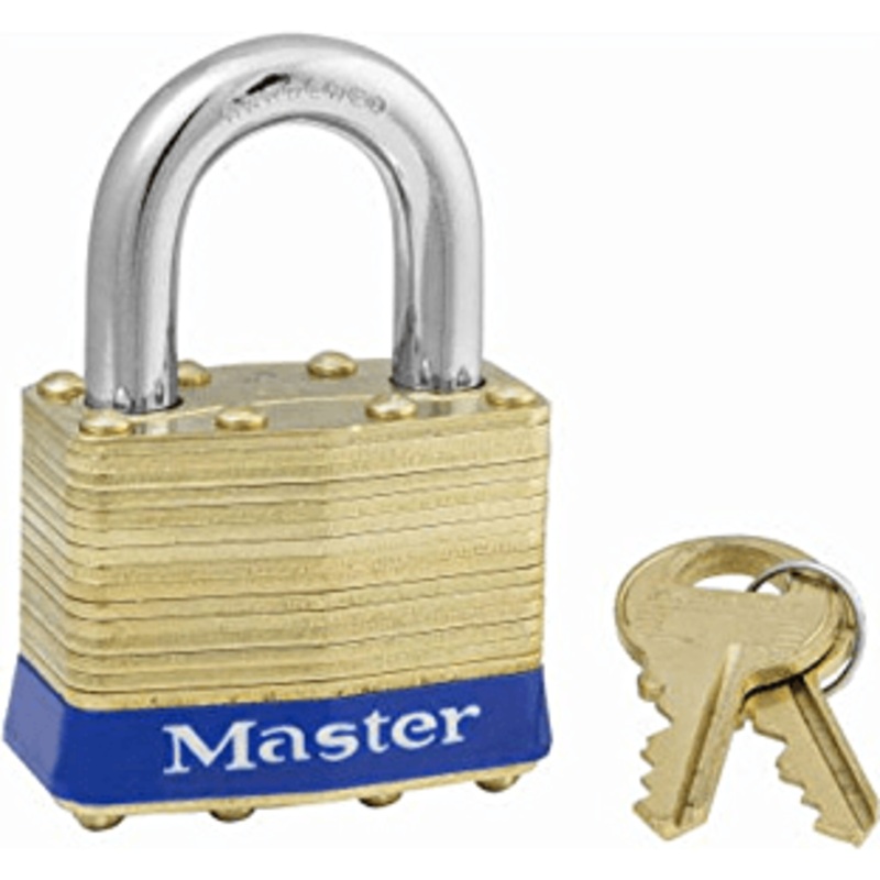 MasterLock Laminated Brass Padlock Short Shackle