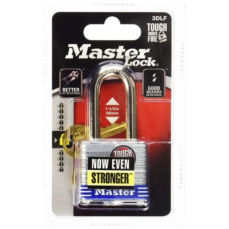 MasterLock Laminated Steel Padlock Long Shackle