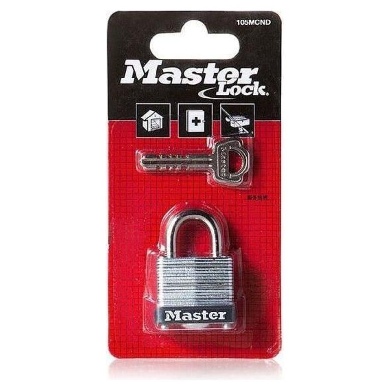 MasterLock Laminated Warded Padlock Short Shackle
