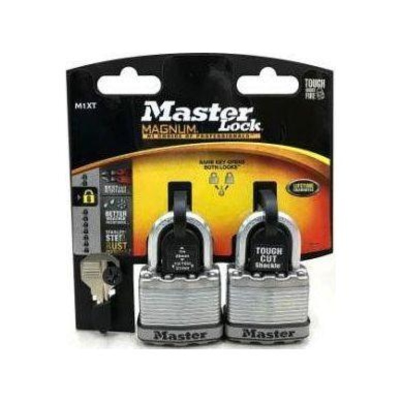 MasterLock Magnum Laminated Steel Multi Padlock (Key Alike)