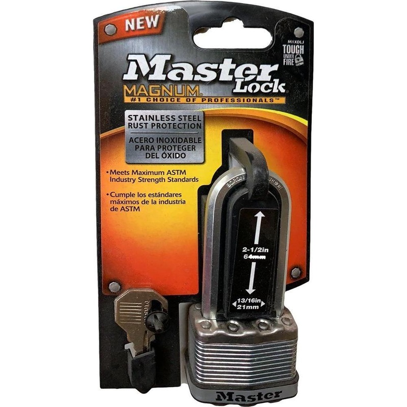 MasterLock Magnum Laminated Steel Padlock (Long Shackle)