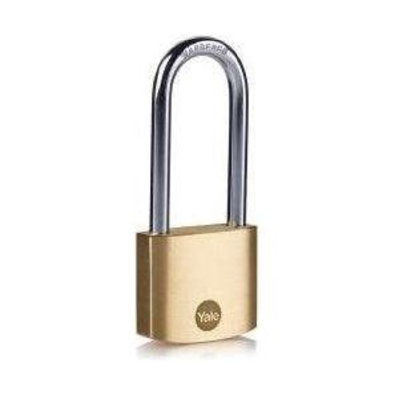 Yale Classic Outdoor Solid Brass Padlock (Long Shackle)