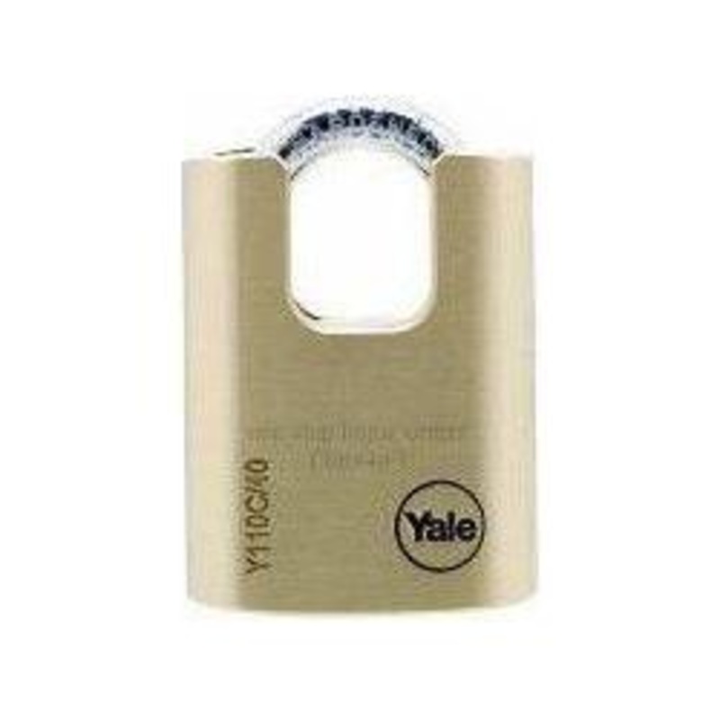 Yale Classic Outdoor Solid Brass Padlock (Shrouded Shoulder)