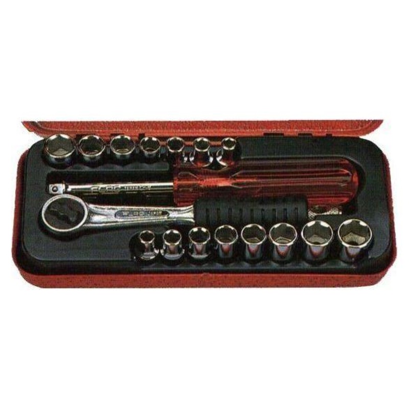 Flag F219 1/4" Drive Socket Wrench Set (19pcs,6pts)