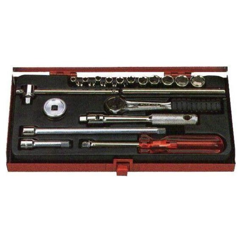Flag F220S 1/4" Drive Socket Wrench Set Metric (20pcs, 6pts)