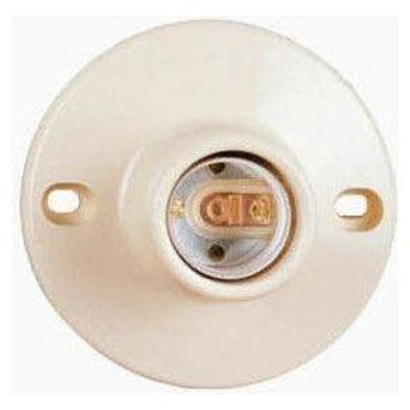 Omni E27-130 Ceiling Receptacle 3-1/2" with Screw 6A 250V