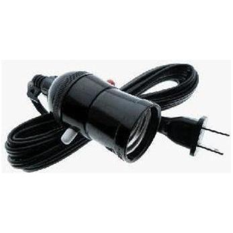 Omni E27-613 Push Through Bulb Socket Extension 3 Meter Wire 3A 250V