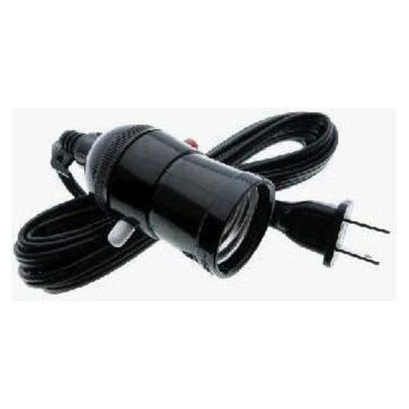 Omni E27-616-PK Push Through Bulb Socket Extension 6 Meter Wire 3A 250V