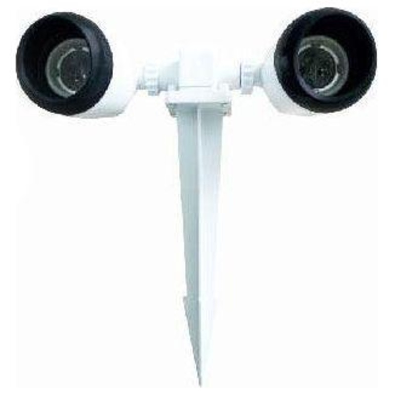 Omni E27-GWH/2 Deluxe Garden Twin Lamp Holder 130W 250V