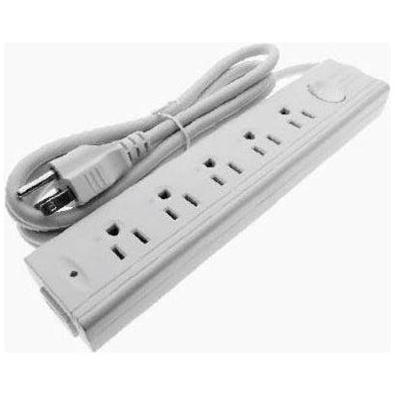 Omni WEM-050-PK Extension Cord Set with Magnet & Switch 5-Gang 2500W 15A 125V