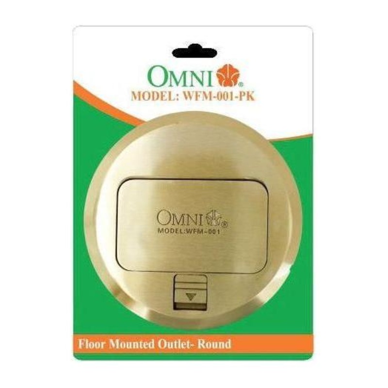 Omni WFM-001 Floor Mounted Outlet Round 16A 250V - Duplex Outlet