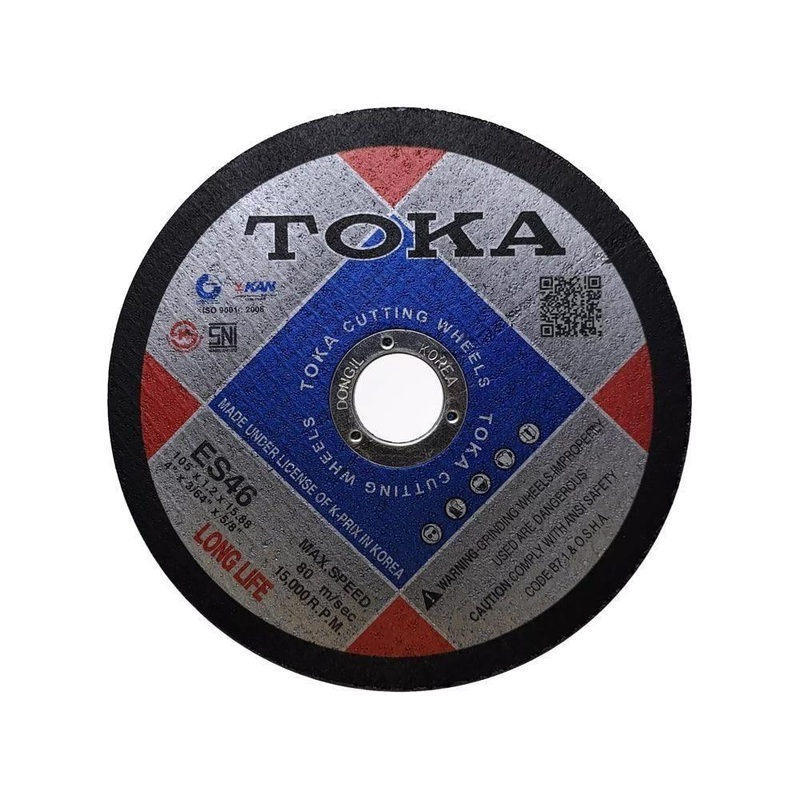 Toka ES46 Stainless Cut Off Wheel 4" (Super Thin)